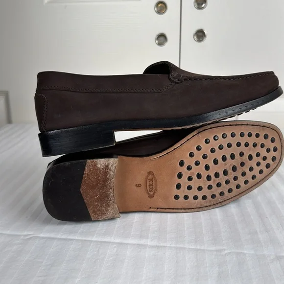 Tod’s Sueded loafers.